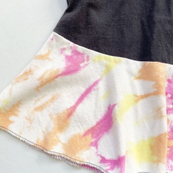 CourtneyCourtney Dress Girls 6/7 Wildcats Twirly Pink Tie Dye Handmade Upcycled - Picture 5 of 8